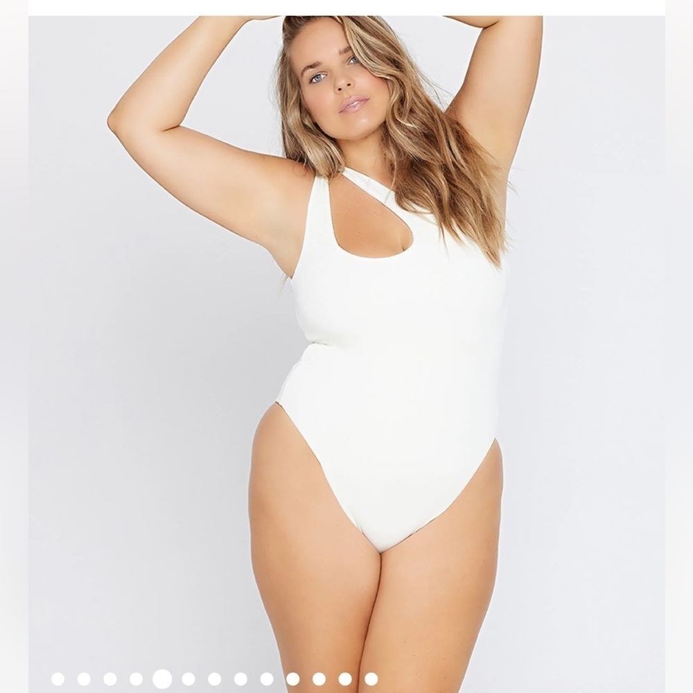 L*Space Ribbed Phoebe One Piece Swimsuit Textured NWT XL